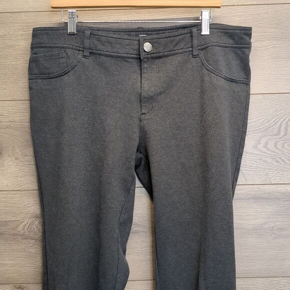 Faded Glory Pull On Skinny Gray Business Pants Women's Plus Size 18 - Picture 2 of 9